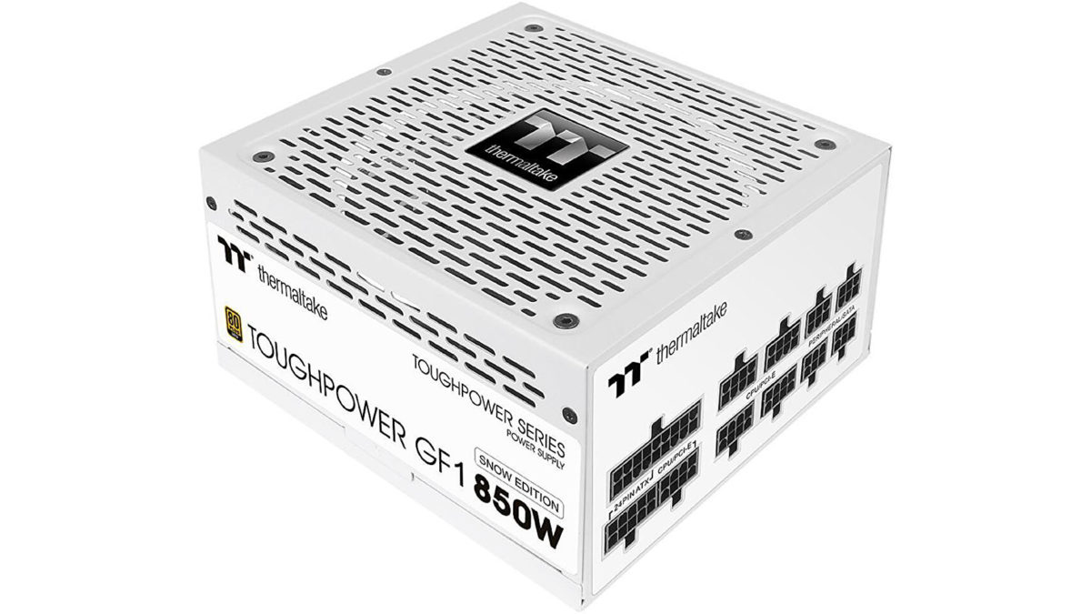 This white Thermaltake Toughpower 850W PSU is down to $115 at Newegg