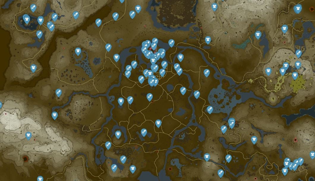 Zelda: Tears of the Kingdom Interactive Map (Updated May 19)