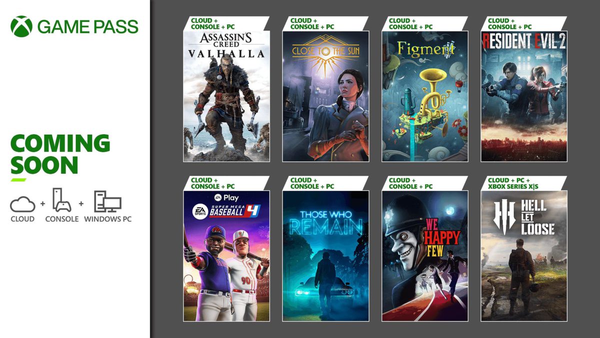 Coming to Xbox Game Pass: Assassin’s Creed Valhalla, Resident Evil 2, Hell Let Loose, and More