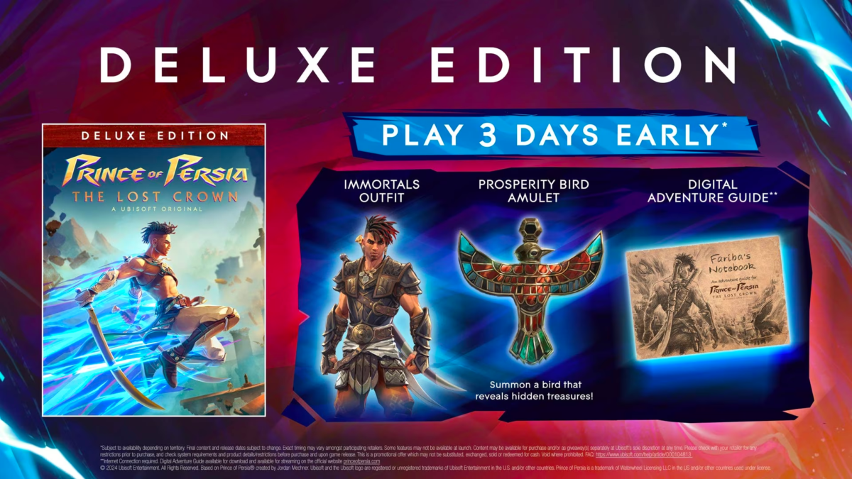 Prince of Persia: The Lost Crown – Here’s What Comes in Each Edition