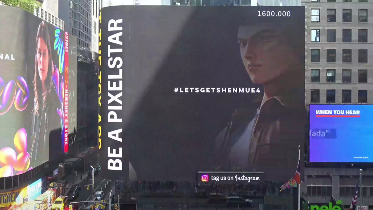 Shenmue Fans Rented a Times Square Billboard to Campaign for Shenmue 4