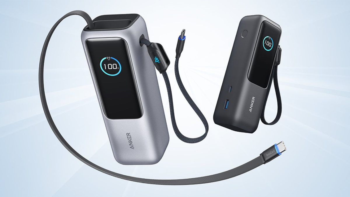 Anker’s Newest High-Capacity Power Bank Now Includes Two Built-In USB Type-C Cables